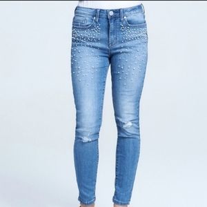 Seven7 | Distressed Pearl Skinny Jeans